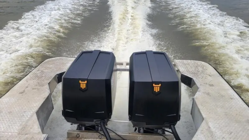 PXE Marine diesel outboards installed in Louisiana