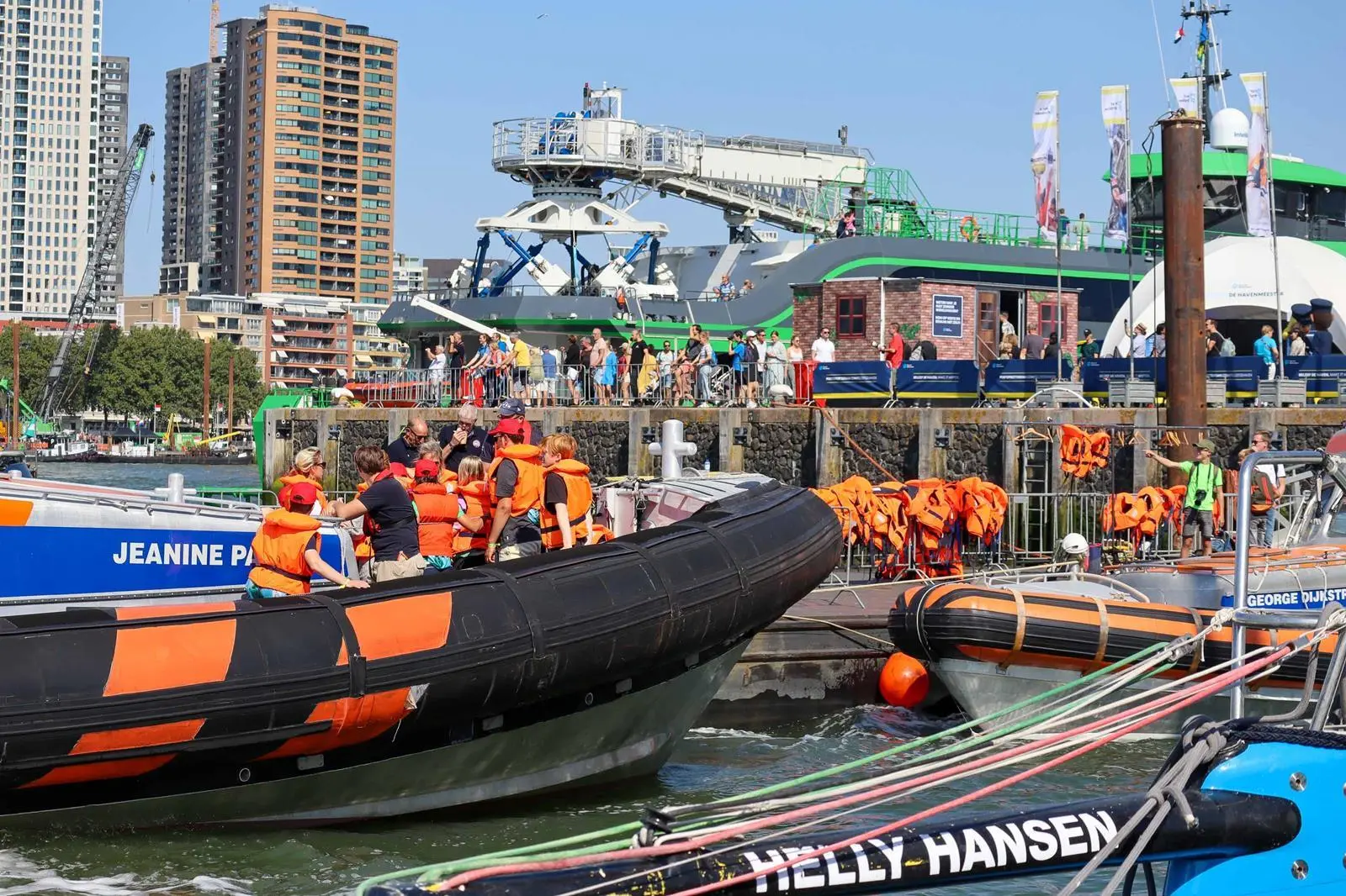KNRM and other lifeboat services were offering trips on the river (Peter Barker)
