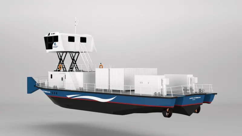 Western Baltic Engineering (WBE) Electric pusher design the ELECTRIC EEL 2