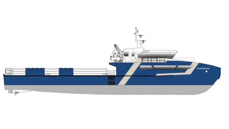 Grandweld’s GrandExtreme design is a 42m crewboat series
