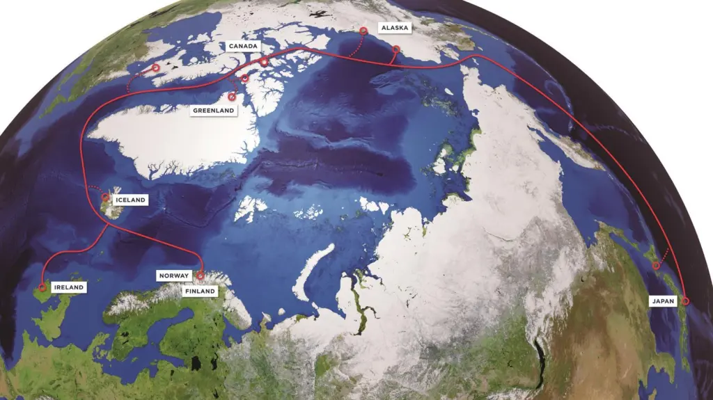 Far North Fiber will be the first multicontinental cable system through the Arctic
