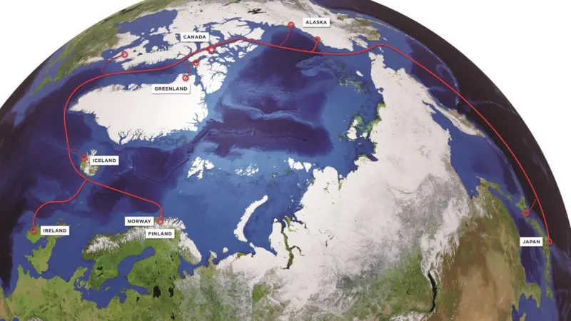 Far North Fiber will be the first multicontinental cable system through the Arctic