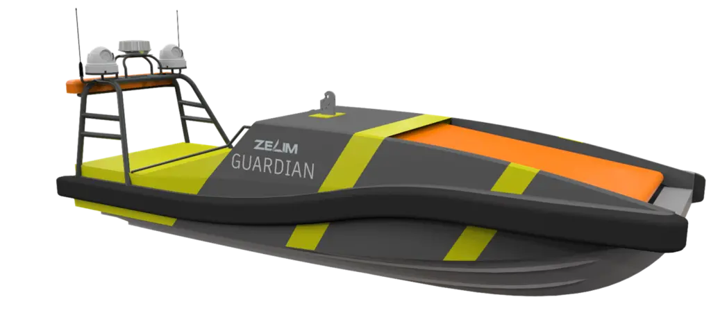 A render image of Zelim’s ‘Guardian’ fast rescue craft