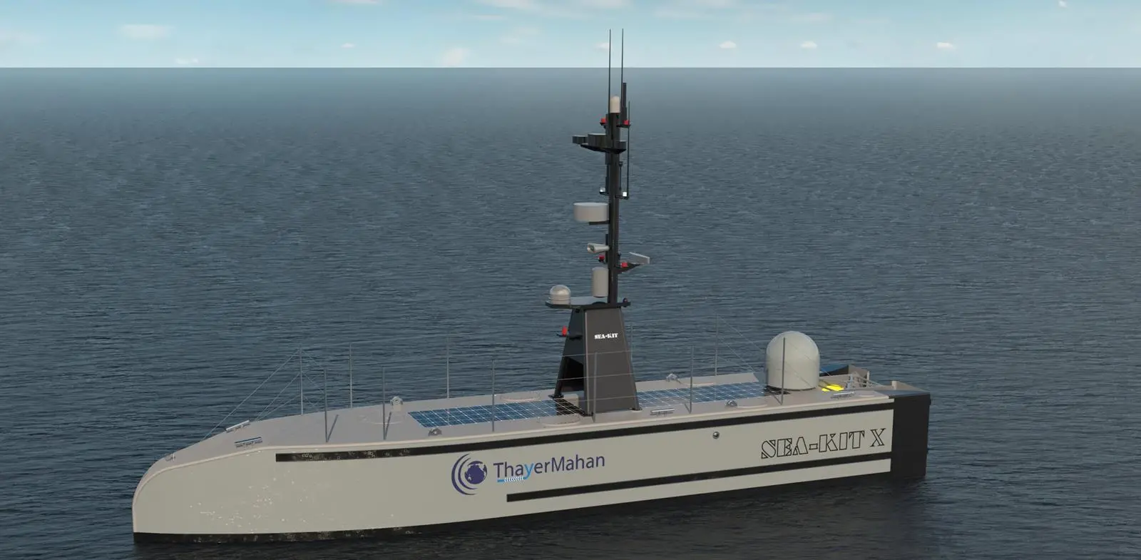 Render image of SEA-KIT X-Class USV for ThayerMahan