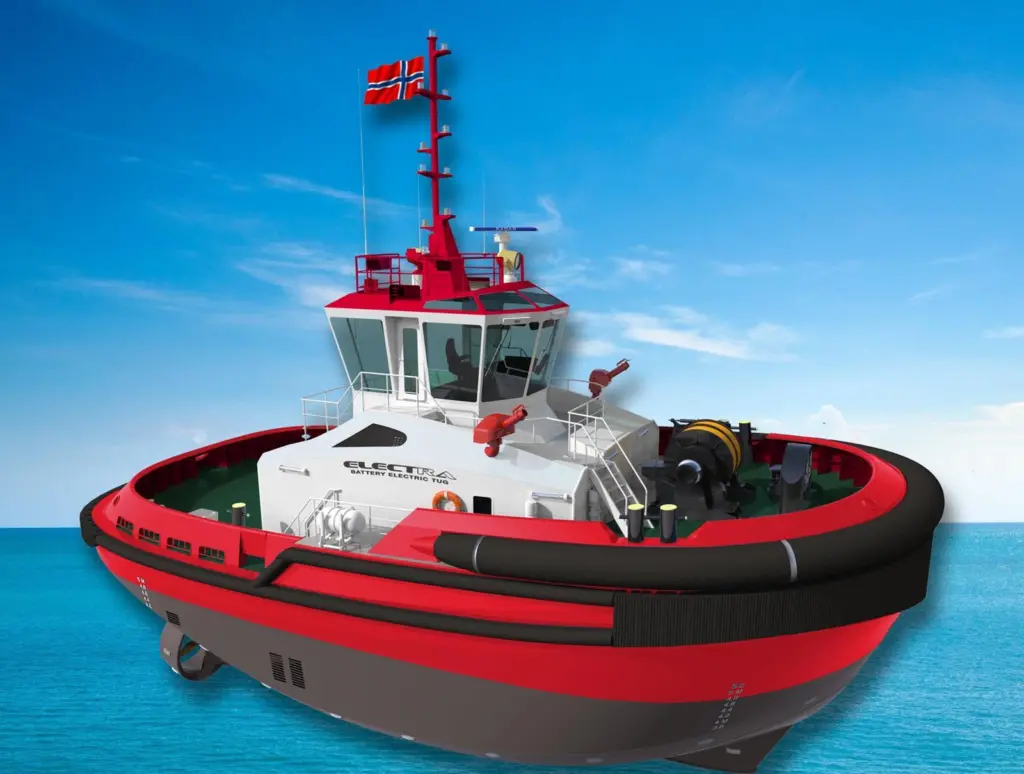 Bukser og Berging's new all-electric tug will work in Olso (RAL - Sanmar)