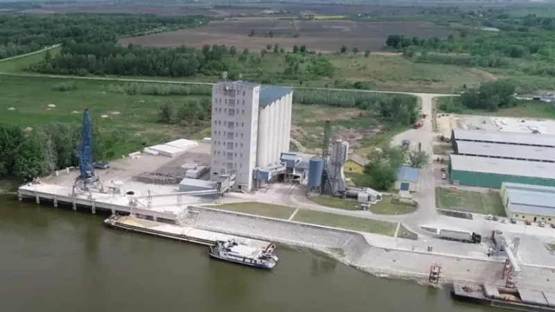 The Serbian port of Bogojevo, on the left bank of the River Danube