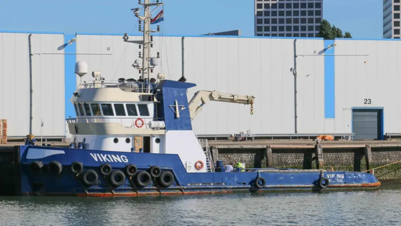 Pictured in Rotterdam, 'Viking' is now named 'Koole 31' for Koole Contractors (Peter Barker)