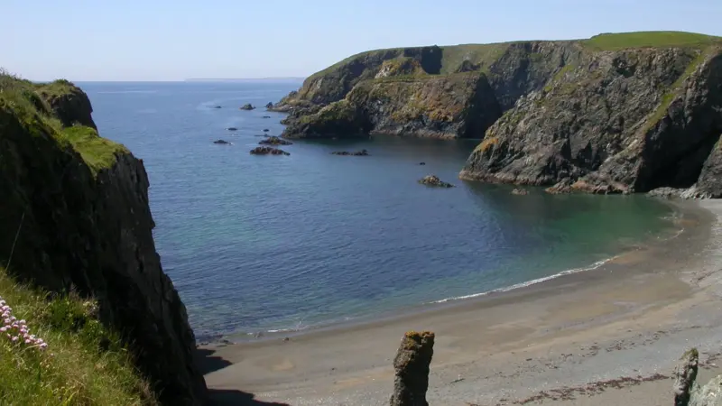 A view of the Copper Coast Geopark in Ireland