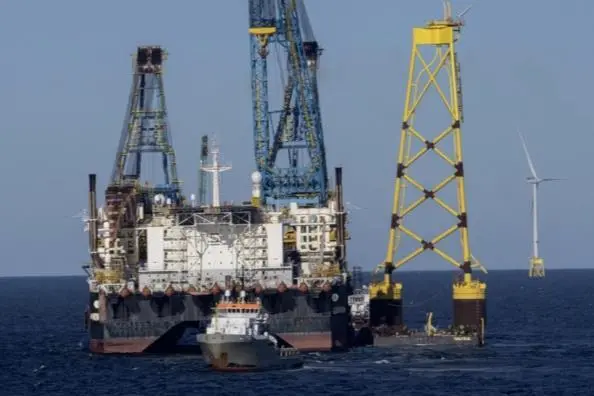 The Saipem 7000 semi-submersible crane vessel at Seagreen 1
