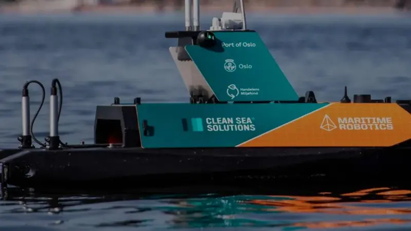 Clean Sea Solutions Aquadrone in the Port of Oslo