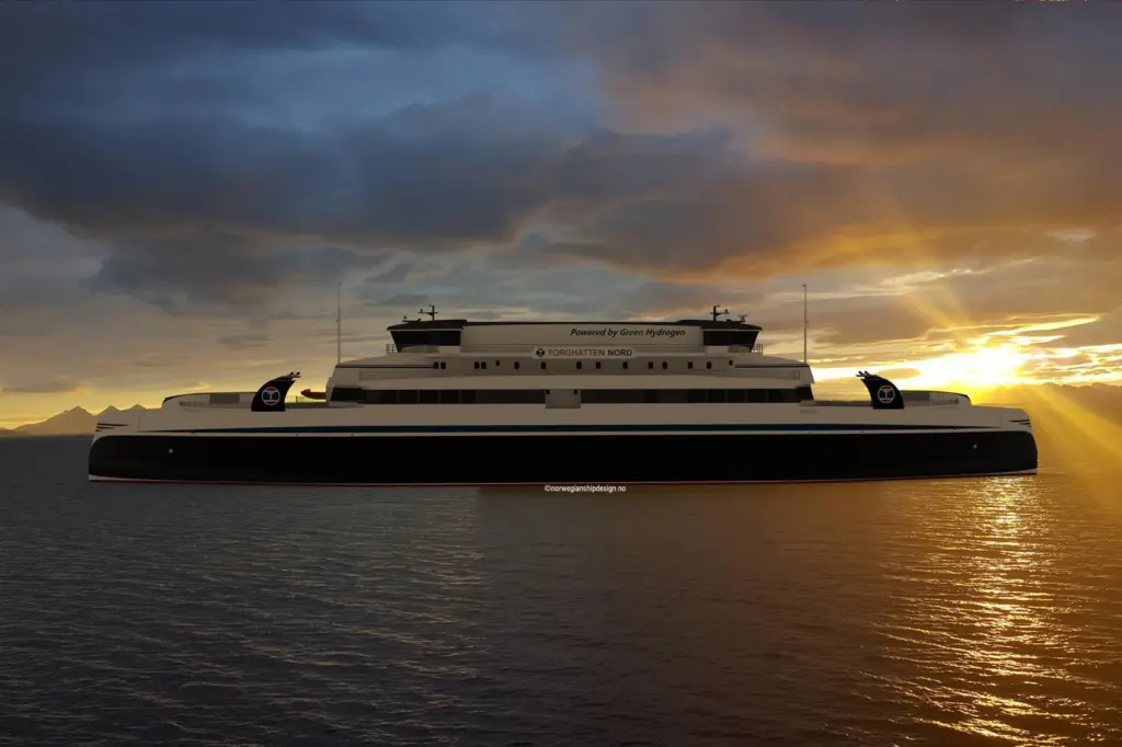 The Torghatten Nord ferries will be powered by PowerCell marine hydrogen fuel cells