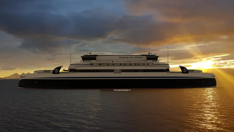 The Torghatten Nord ferries will be powered by PowerCell marine hydrogen fuel cells