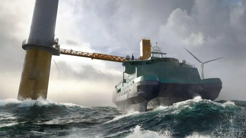 GC Rieber Shipping’s newbuild WindKeeper SOVs will be equipped with the SMST gangway Telescopic Access Bridge L-Series