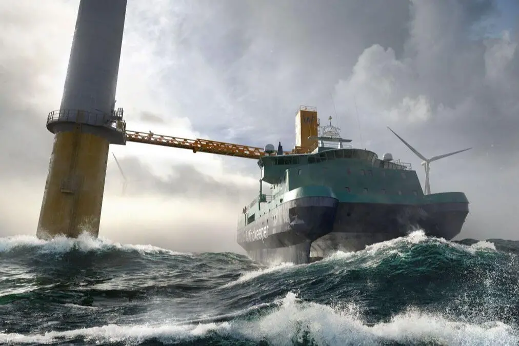 GC Rieber Shipping’s newbuild WindKeeper SOVs will be equipped with the SMST gangway Telescopic Access Bridge L-Series