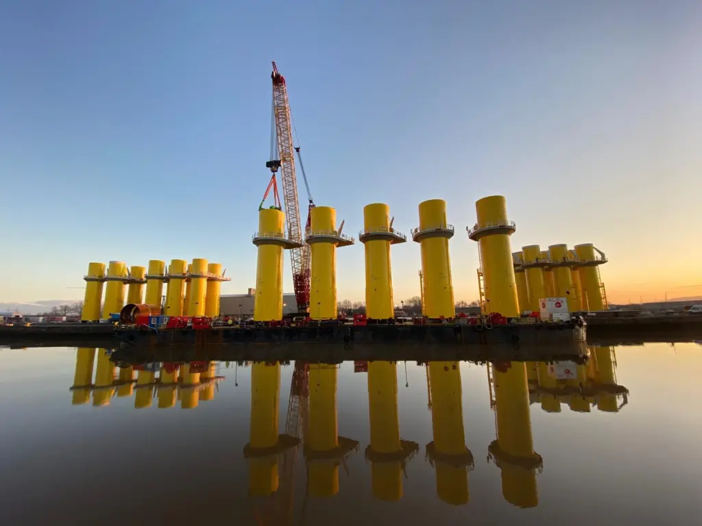 Transition pieces for offshore wind farms at Borssele
