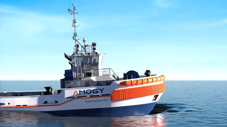 Amogy claims its tug will be 'the world's first amonia powered zero emission ship' (Amogy)