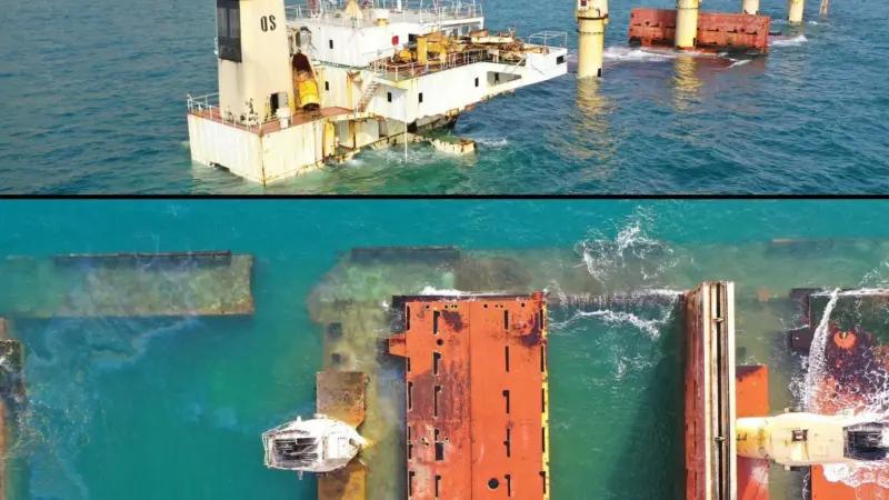 Gibraltar Port Authority published a detailed survery report on the OS 35 wreck (GPA)