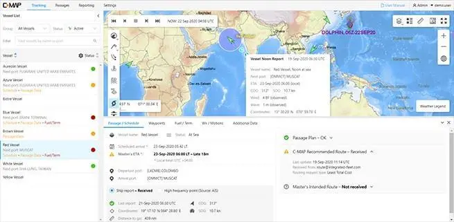 Screen grab from the new CMAP user interface