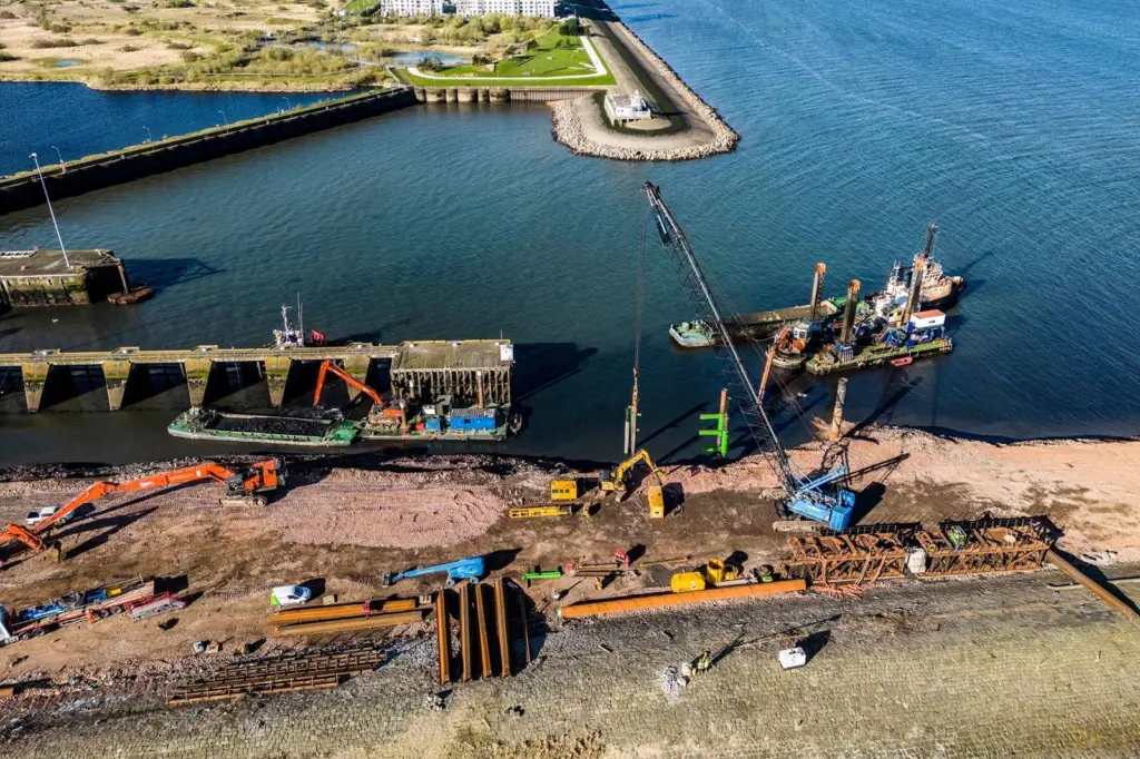 Leith Renewables Hub construction site