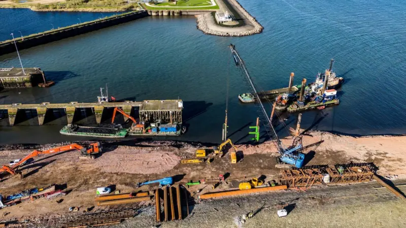 Leith Renewables Hub construction site