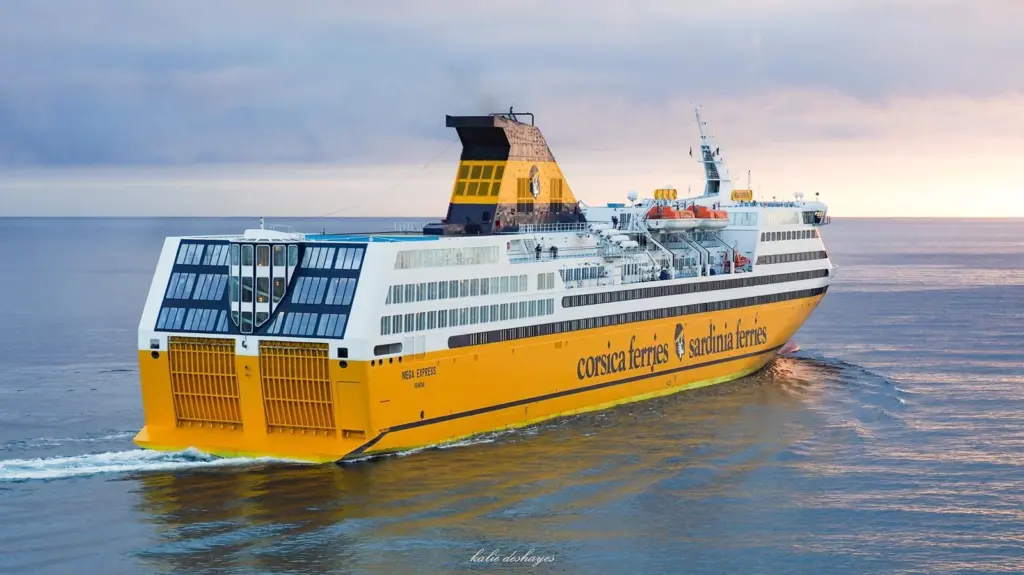 Corsica Mega Express ferry operating with Wärtsilä engines and propellers