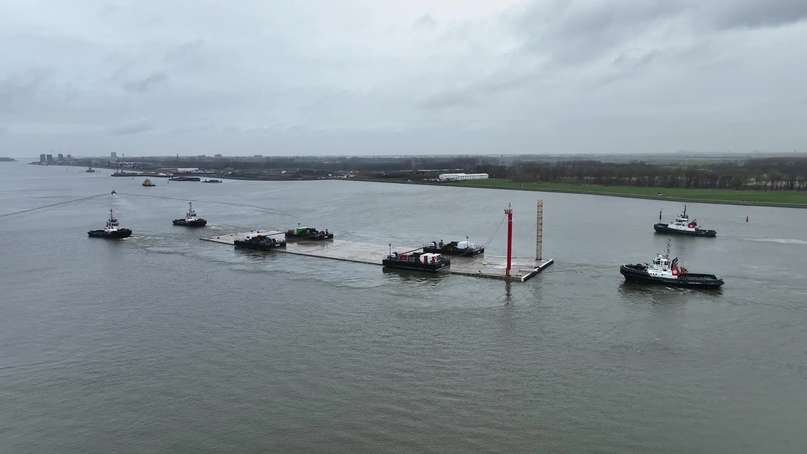 Allowances had to be made for environmental  influences during the tow (Rijkwaterstaat)