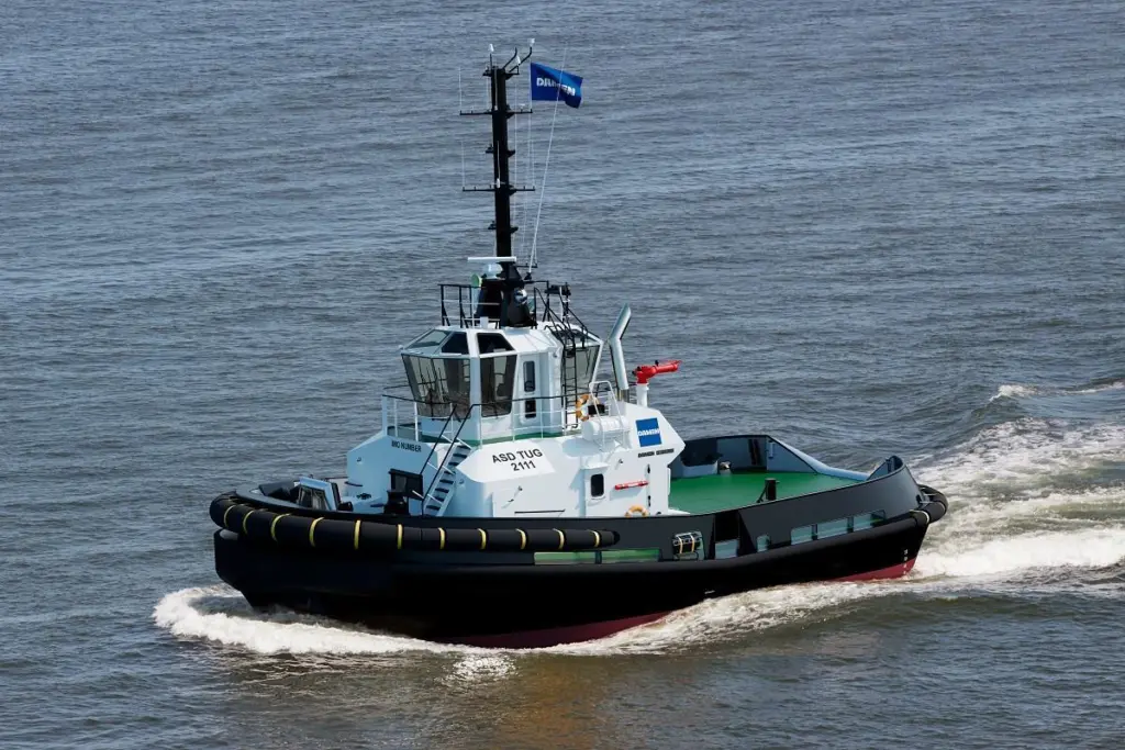 The ASD Tug 2111 delivers 50tbp from a hull just 21m in length (Damen)