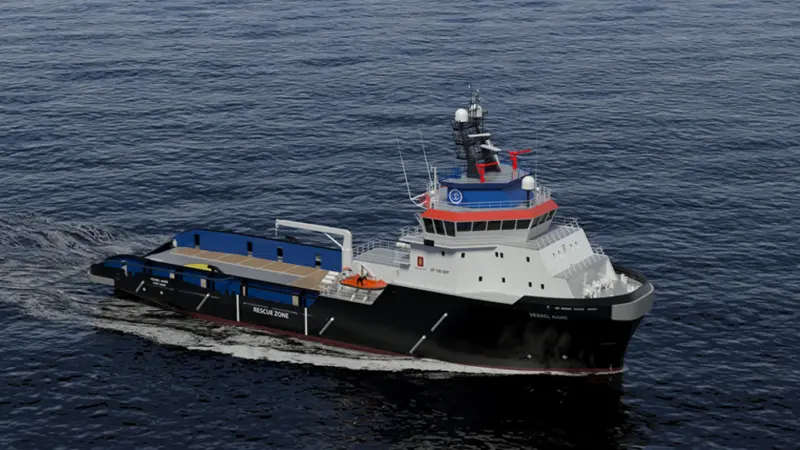 Konsberg's proven UT722 design has been chosen by Suez Canal Authority for its salvage tug requirements (Kongsberg)