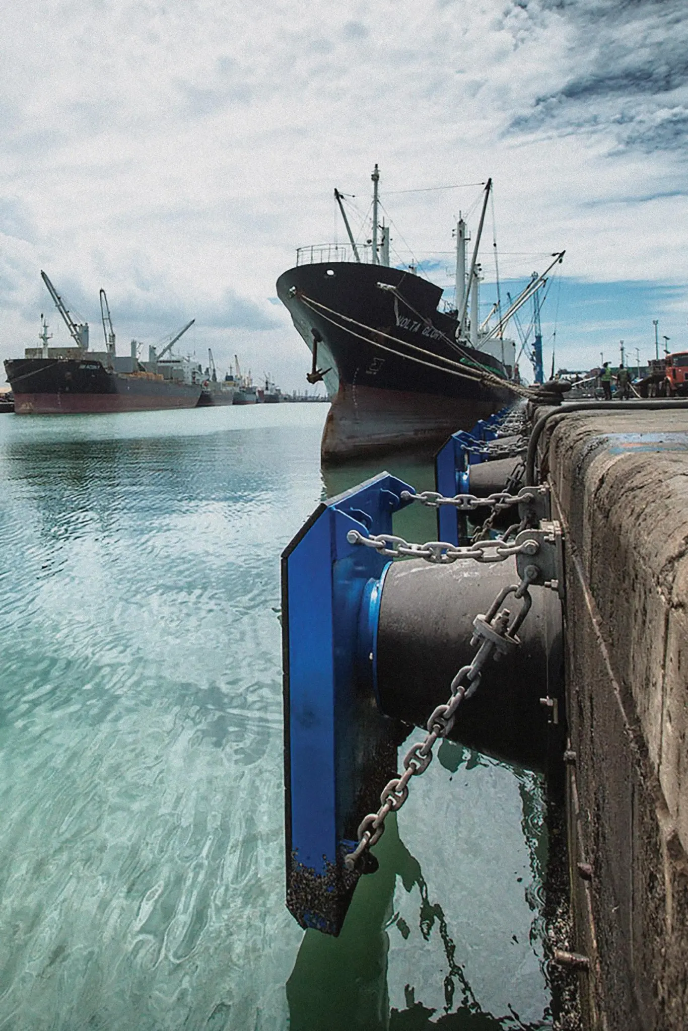Fender in Tema Port, Ghana