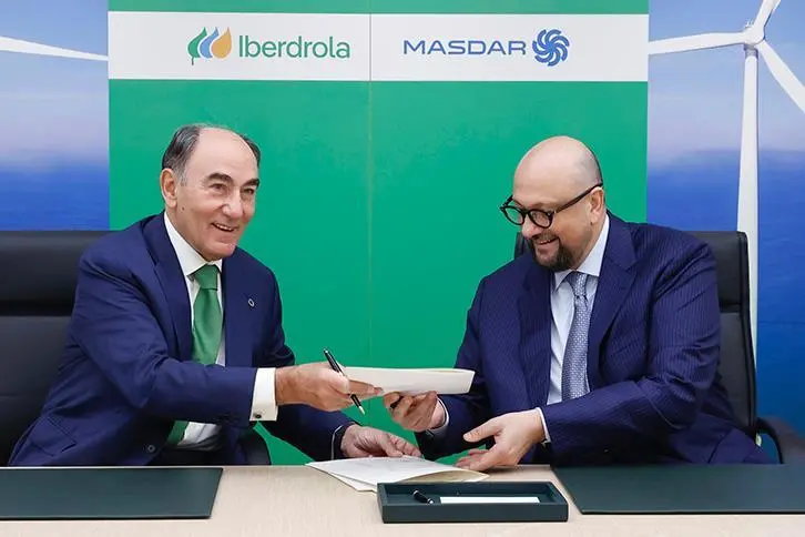 Ignacio Galan, Iberdrola’s Executive Chairman, and Masdar’s Chief Executive Officer, Mohamed Jameel Al Ramahi,