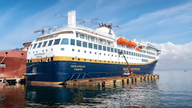 Tersan Shipyard coastal cruise ship for Havila Kystruten