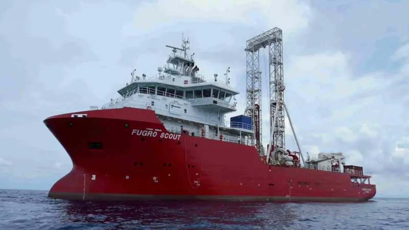 Fugro Scout geotechnical vessel