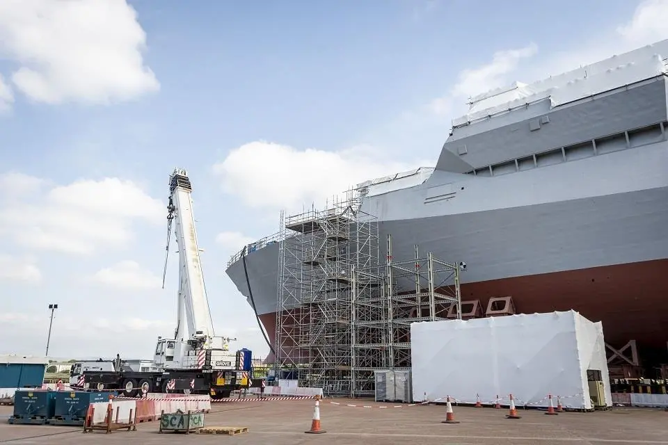 HMS Glasgow on the Clyde