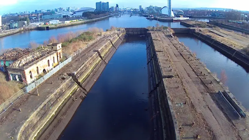 The historic Govan Drydock in Glasgow