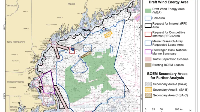 Gulf of Maine draft WEA area