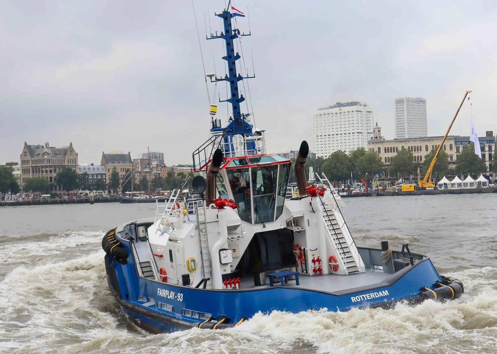 As with the ASD 2111 Damen's ASD 2312 also has an enclosed towing winch (Peter Barker)