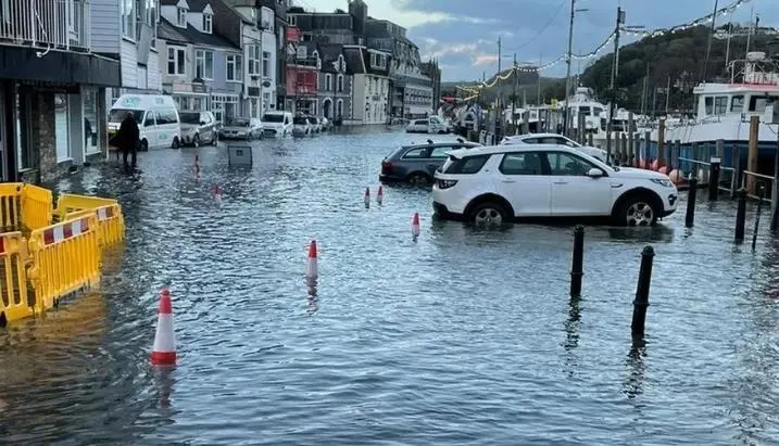 Flooding in Looe