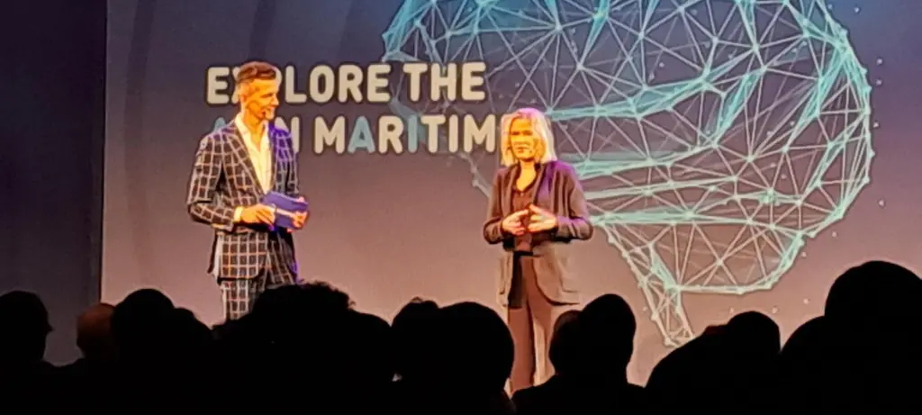 Europort official opening with Rotterdam Ahoy CEO Jolanda Jansen and host Geert Maarsr
