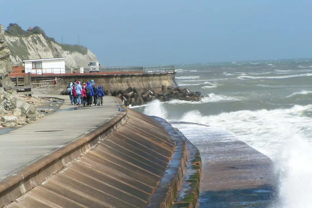 Sea wall Ventnor, IOW UK