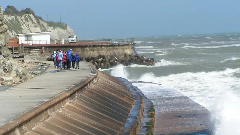 Sea wall Ventnor, IOW UK