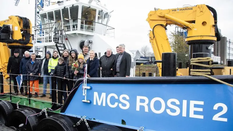 Christening of 'MCS Rosie 2' was very much a family occasion (Damen)