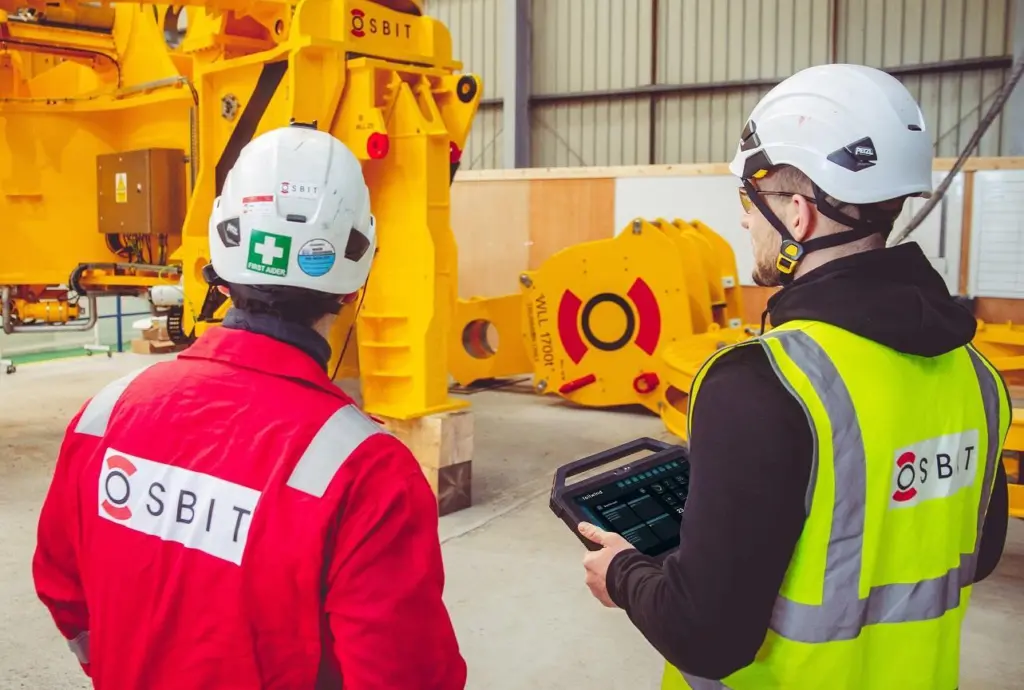Osbit employees at work