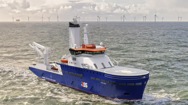 TSSM's new vessel will be the Taiwan company's second Construction Service Operation Vessel (Damen)
