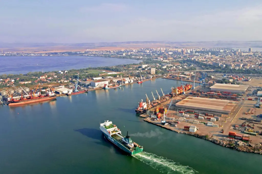 Port of Burgas Bulgaria