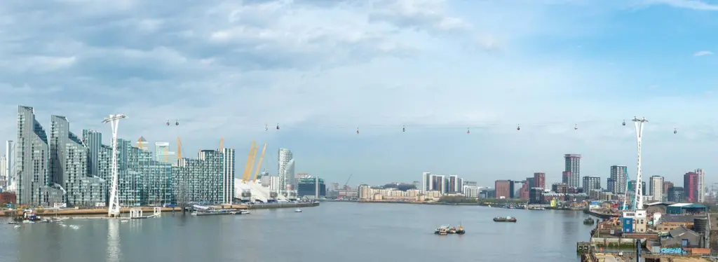 Electric ferries could connect residential and business dvelopments each side of the Thames in East London (PLA)
