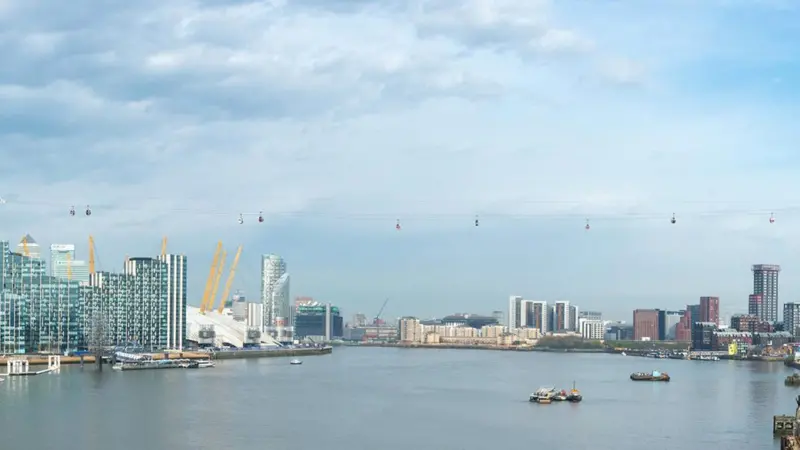 Electric ferries could connect residential and business dvelopments each side of the Thames in East London (PLA)
