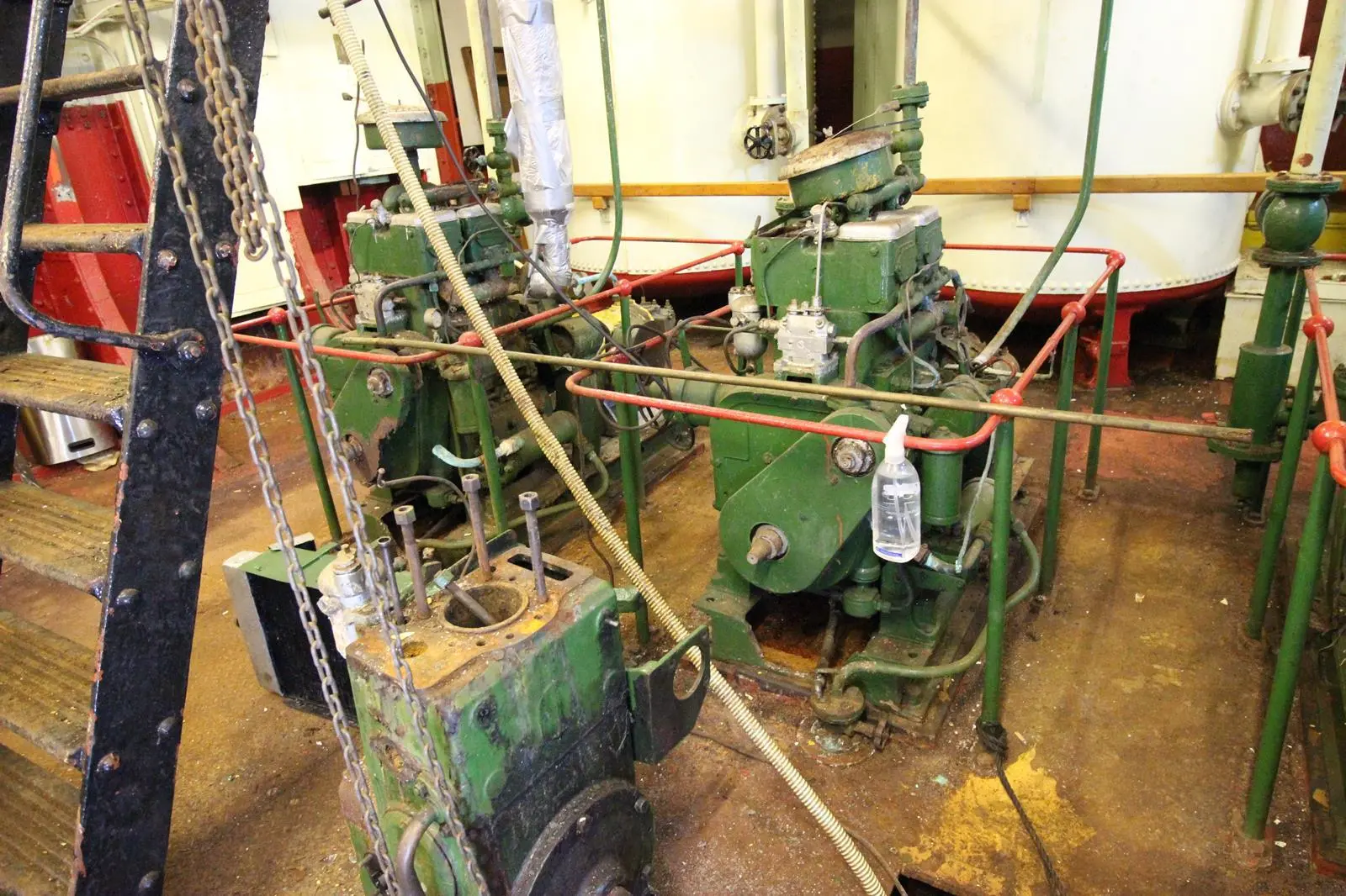 Engine room on North Carr