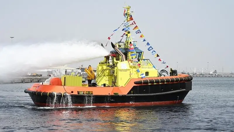 Ghana Ports two new tugs have been modified for additional  support services (Damen)