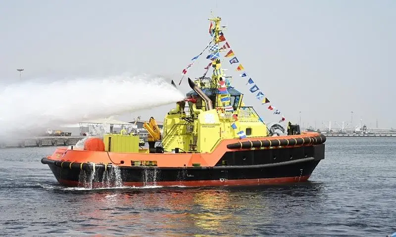 Ghana Ports two new tugs have been modified for additional  support services (Damen)
