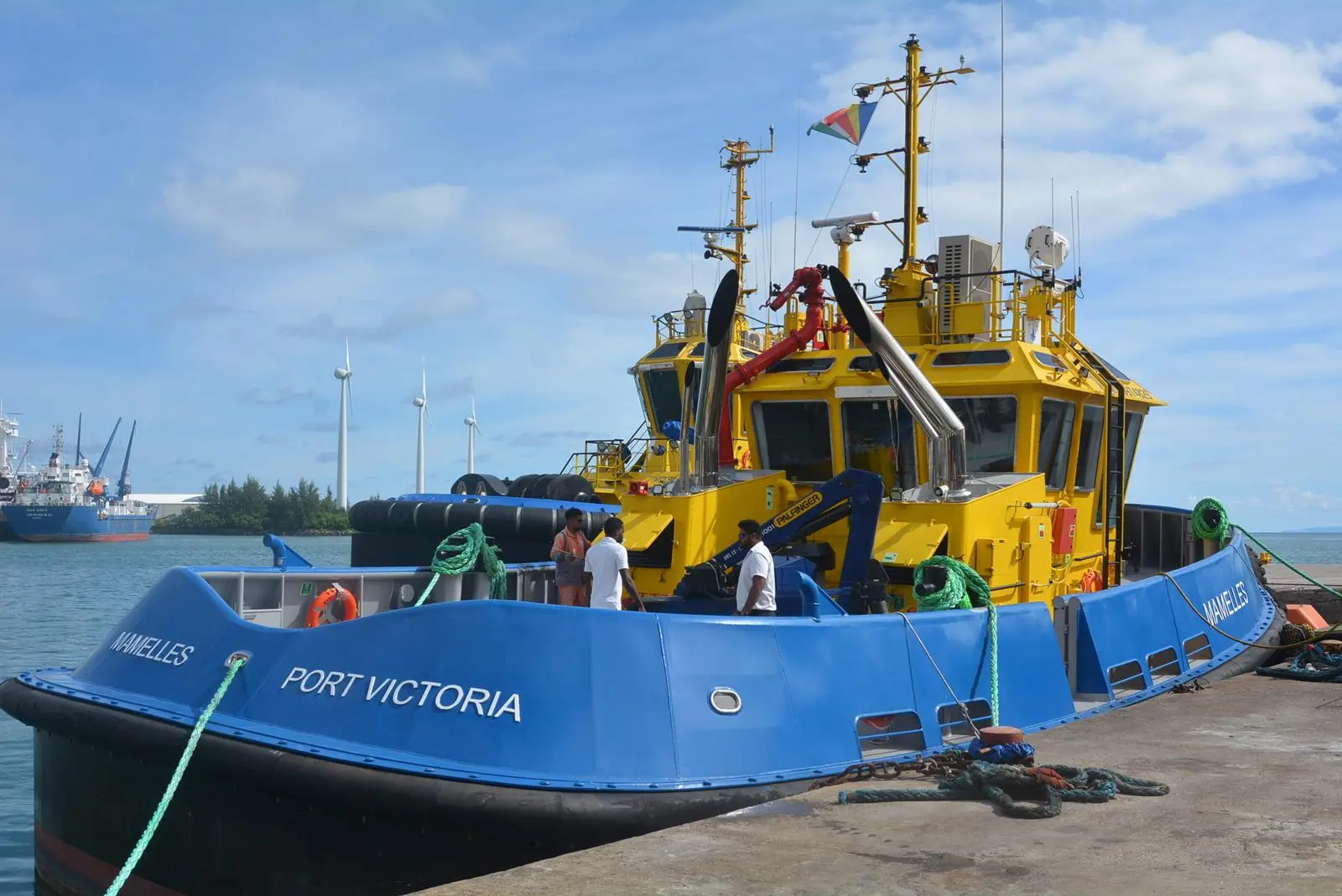 'Mamelles' is of a conventional twin-screw tug design (Sanmar)